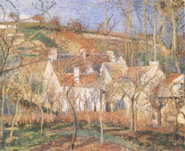 Camille Pissarro Red Roofs(Village Cornet,Impression of Winter) (mk09) oil painting image